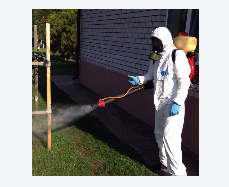 травля клещей на участке в Кирсе